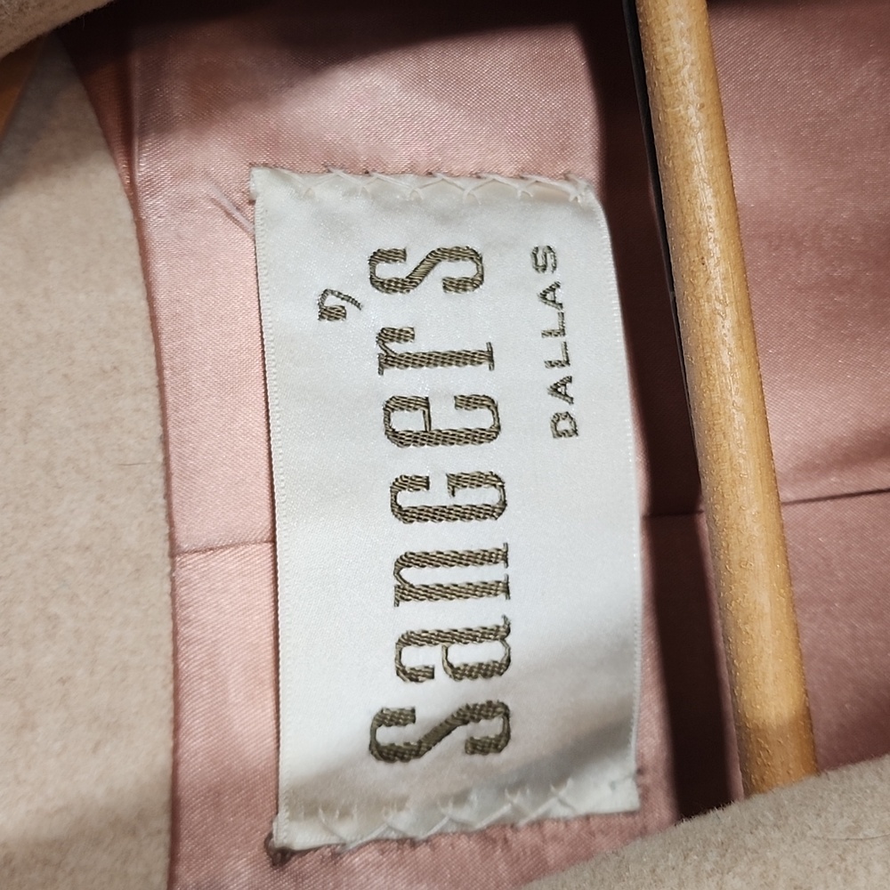 Vintage Sanger's Dallas Elegant Cream Women's Cashmere Coat - Picture 3 of 15